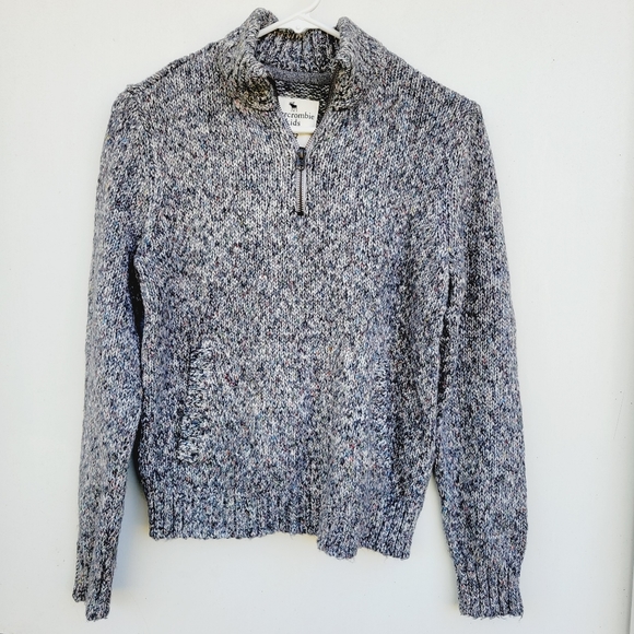 Abercrombie kids quarter zip sweater size 11/12 - Picture 1 of 13